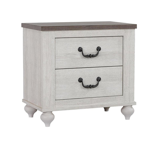 Stillwood - Stillwood 2-drawer Nightstand Vintage Linen
