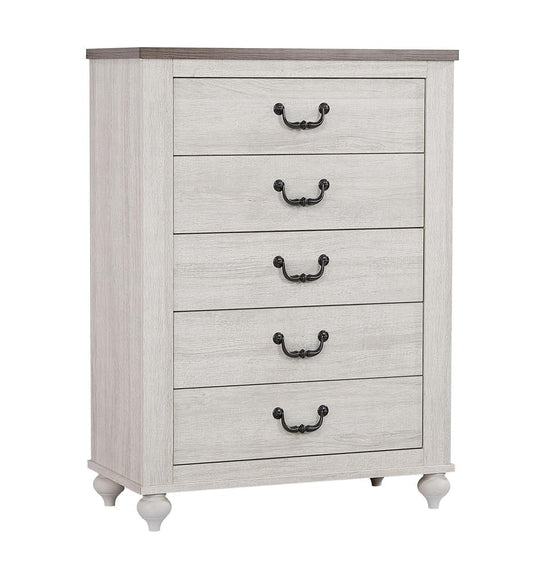 Stillwood - Stillwood 5-drawer Chest Vintage Linen