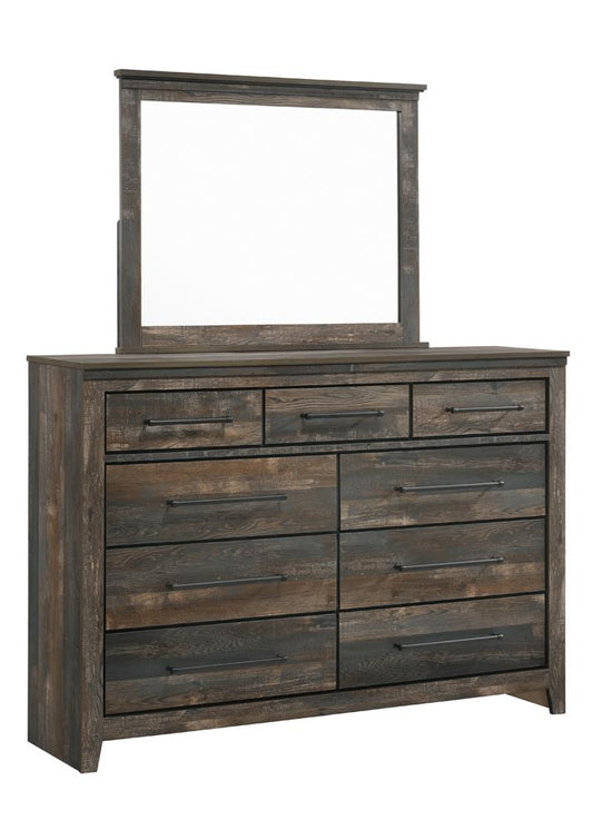 Ridgedale - Ridgedale Dresser Mirror Weathered Dark Brown