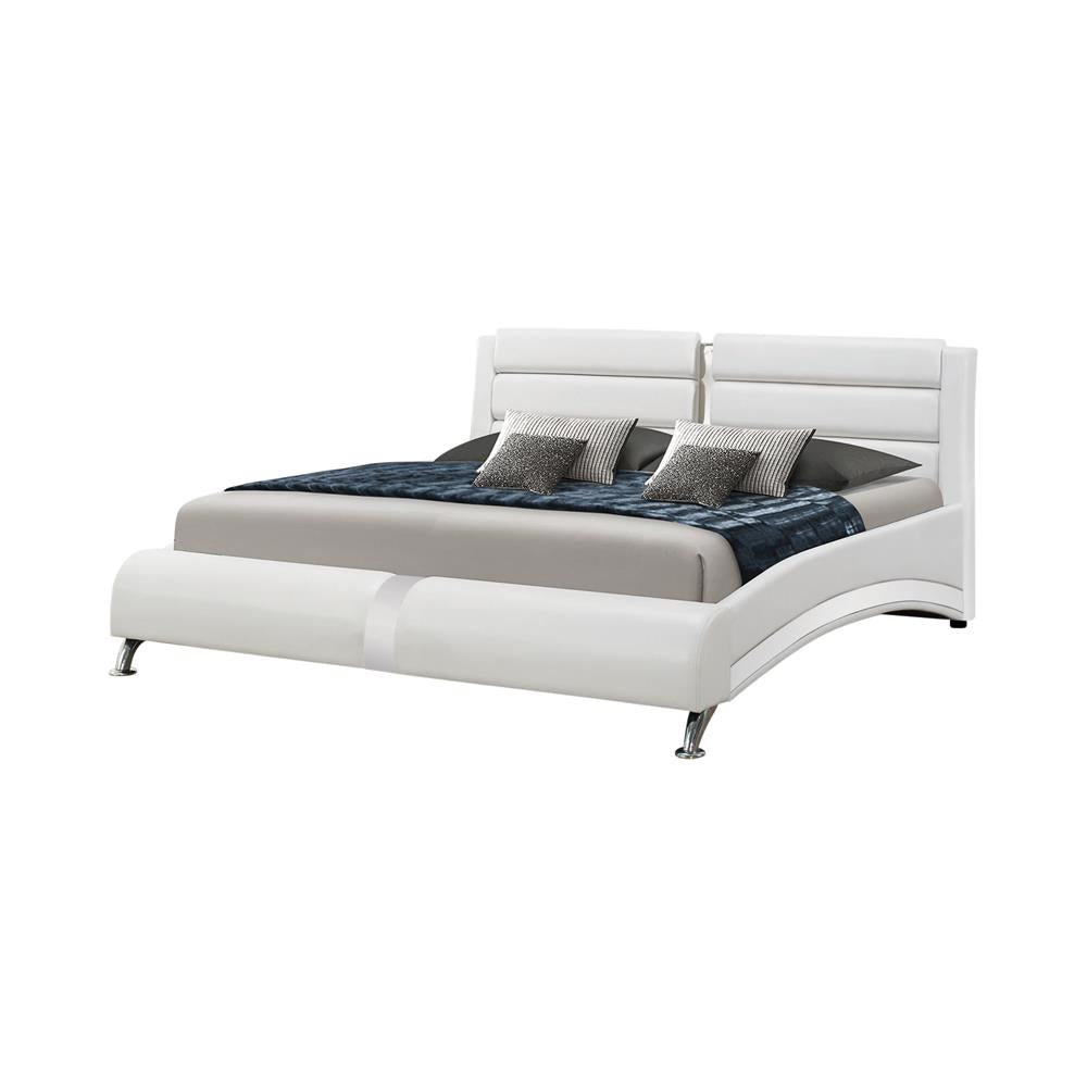 Jeremaine - Jeremaine Eastern King Upholstered Bed White