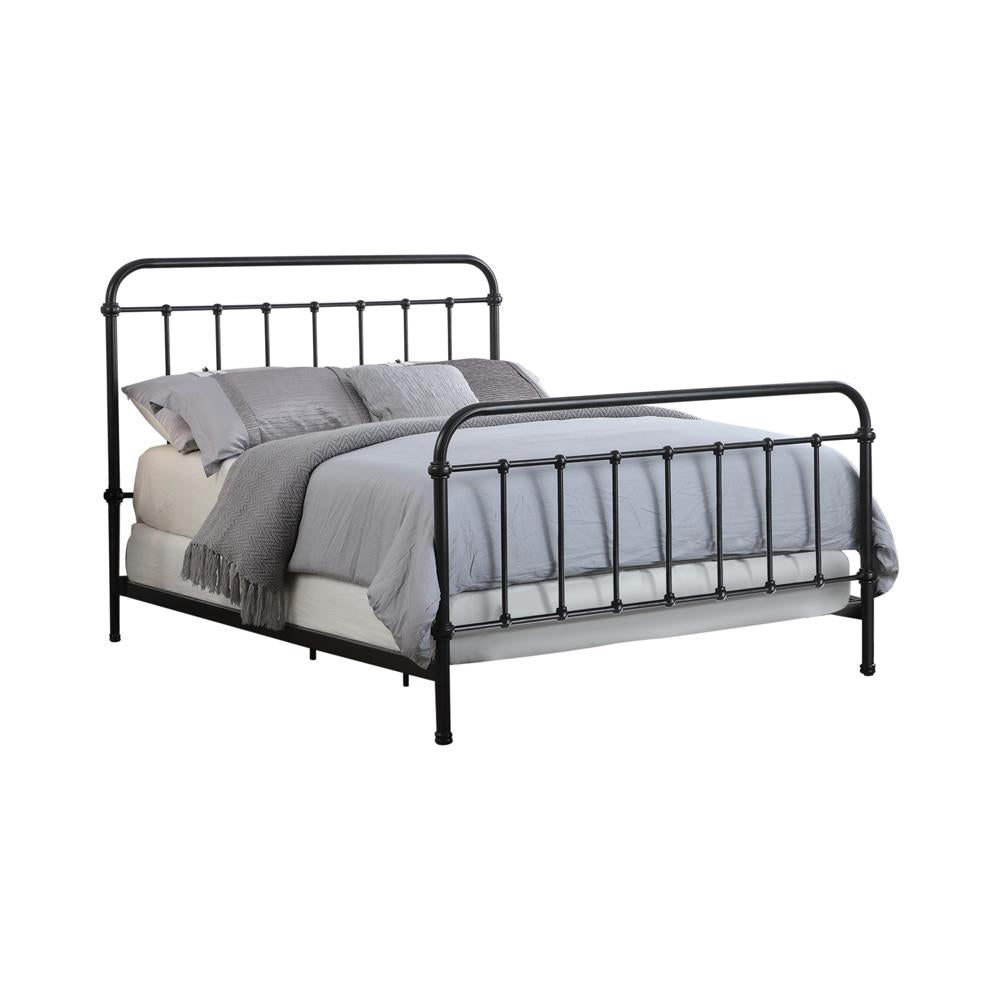 Livingston - Livingston Full Panel Metal Bed Dark Bronze