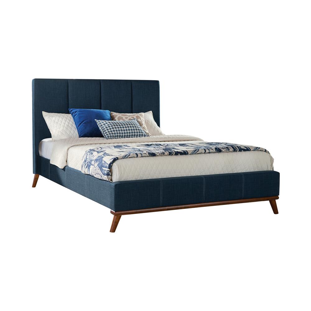 Charity - Charity Queen Upholstered Bed Blue