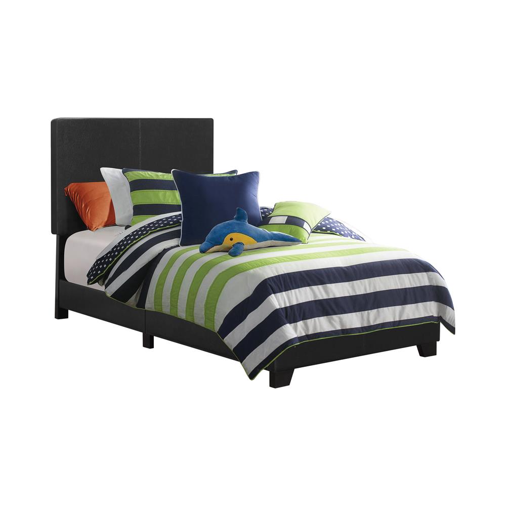 Dorian - Dorian Upholstered Twin Bed Black