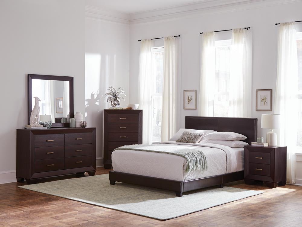 Dorian - Dorian 4-piece Queen Bedroom Set Brown and Dark Cocoa