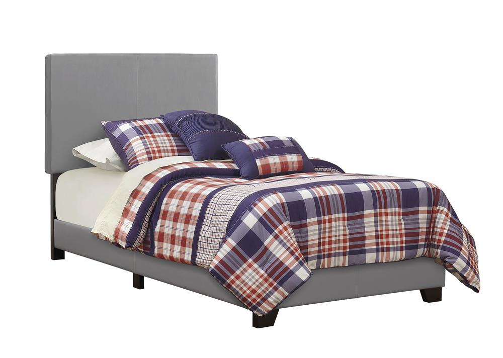 Dorian - Dorian Upholstered Twin Bed Grey