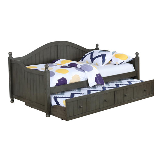 Julie Ann - Julie Ann Twin Daybed with Trundle Warm Grey