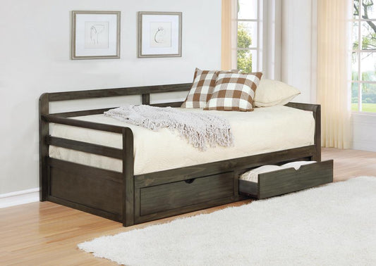 Sorrento - Sorrento 2-drawer Twin Daybed with Extension Trundle Grey