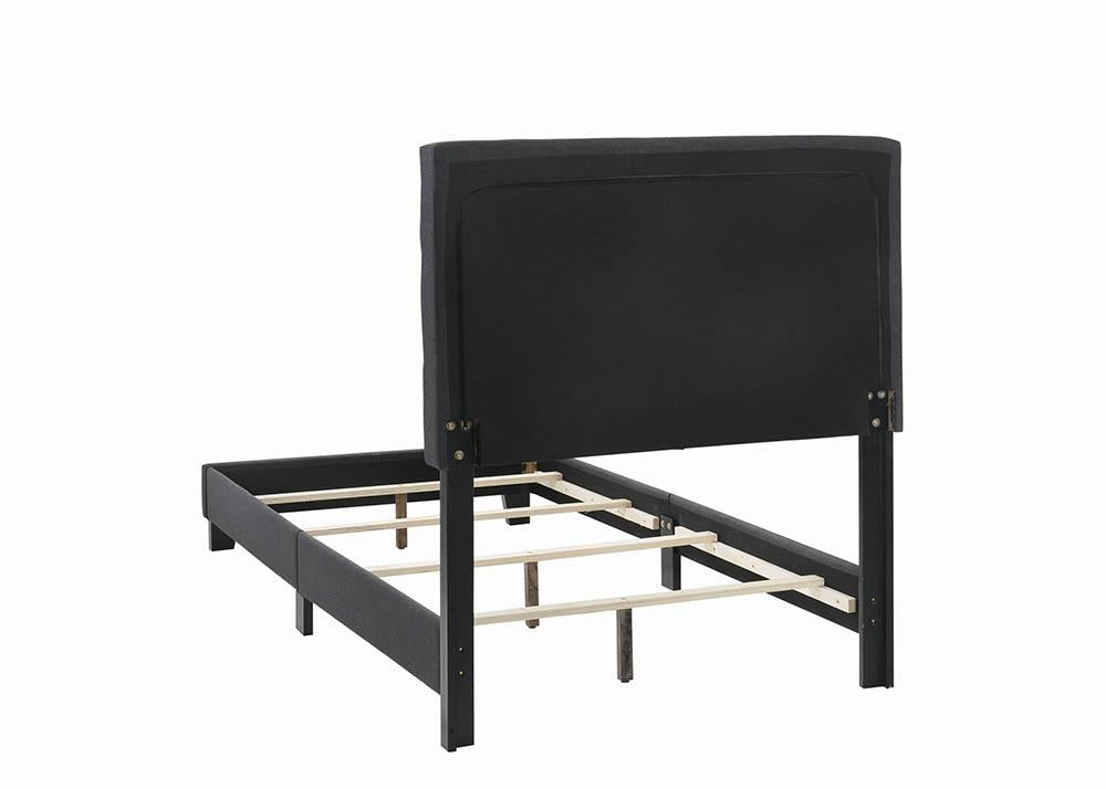 Mapes - Mapes Tufted Upholstered Twin Bed Charcoal