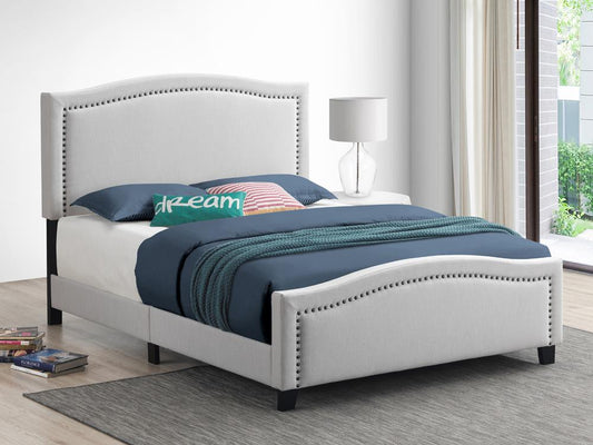 Hamden - Hamden Full Upholstered Panel Bed Beige
