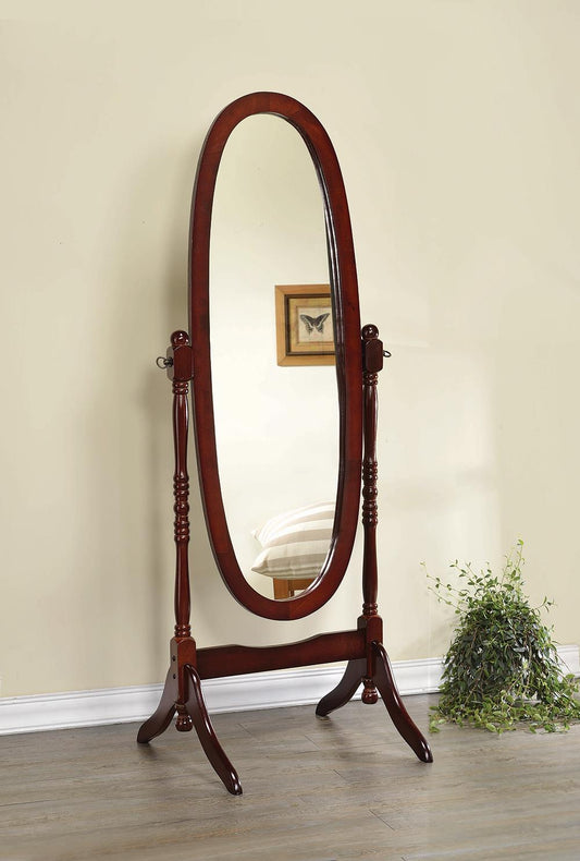 Foyet - Foyet Oval Cheval Mirror Merlot