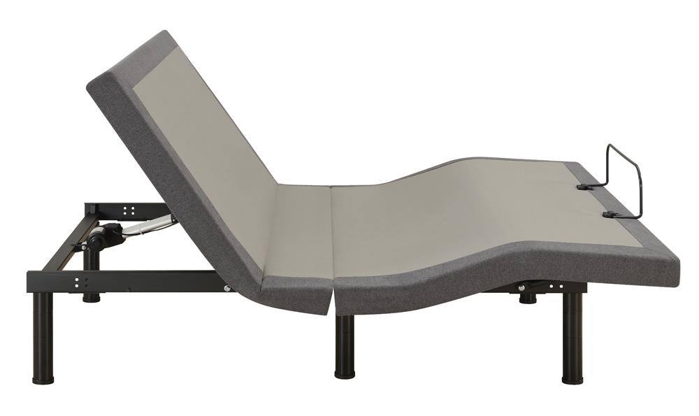 Clara - Clara Twin XL Adjustable Bed Base Grey and Black