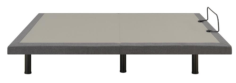 Negan - Negan Twin XL Adjustable Bed Base Grey and Black