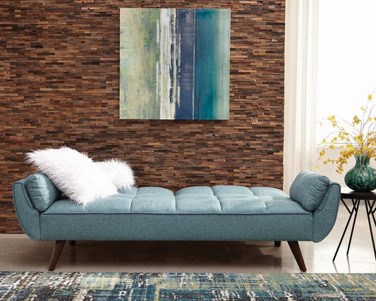 Caufield - Caufield Biscuit-tufted Sofa Bed Turquoise Blue