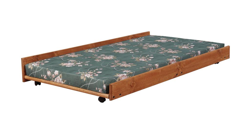 Wrangle Hill - Wrangle Hill Trundle with Bunkie Mattress Amber Wash