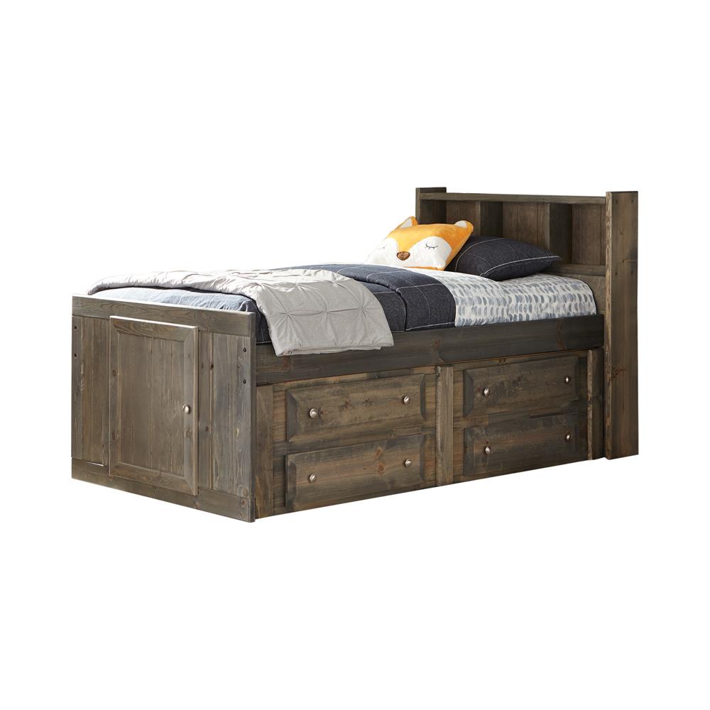 Wrangle Hill - Wrangle Hill Twin Storage Bed Gun Smoke