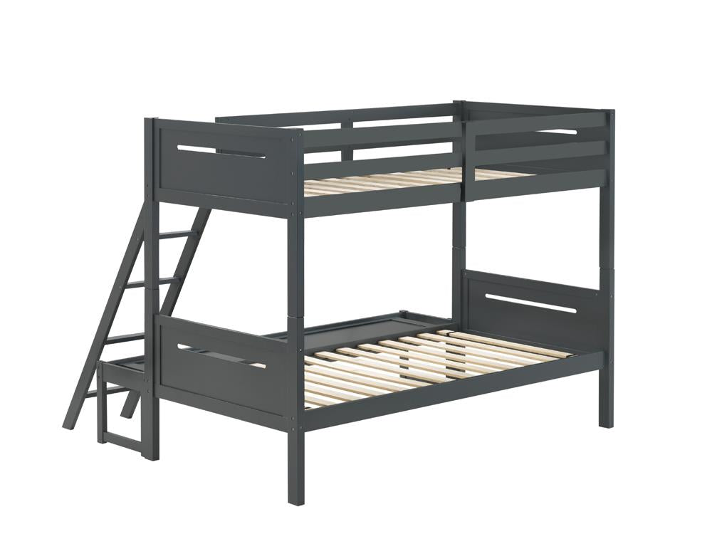 Littleton - Littleton Twin/Full Bunk Bed Grey