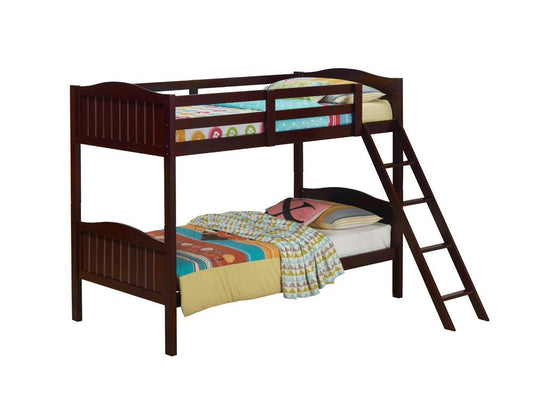 Littleton - Arlo Twin/Twin Bunk Bed with Ladder Espresso