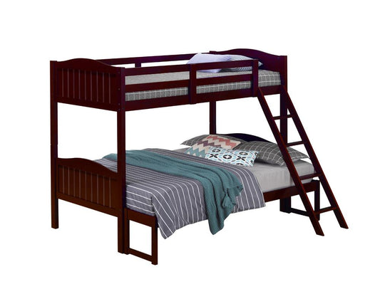 Littleton - Arlo Twin/Full Bunk Bed with Ladder Espresso