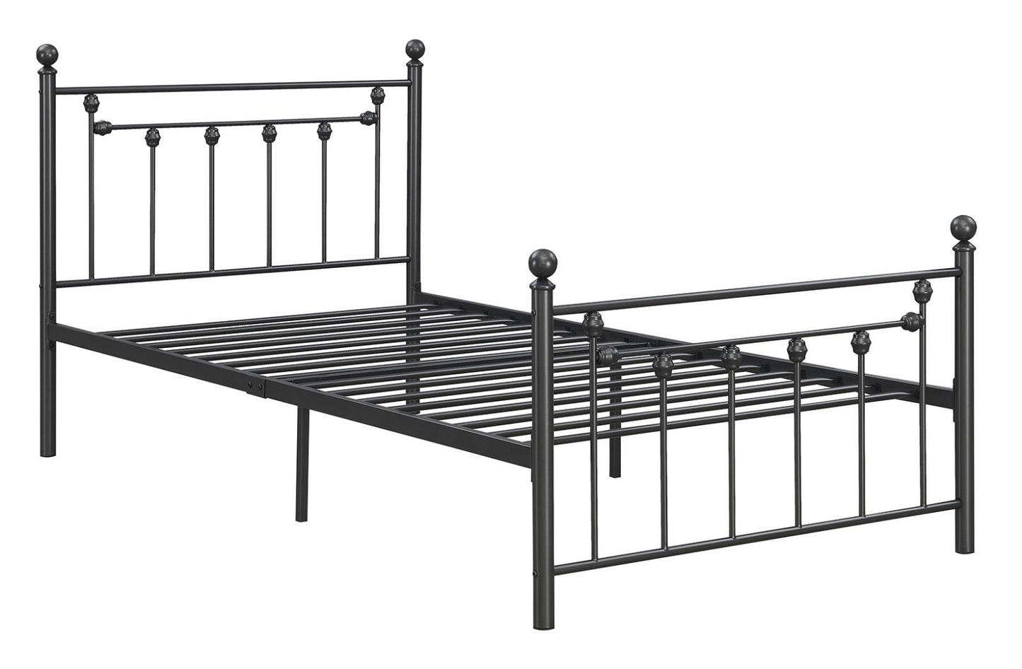 Canon - Canon Metal Slatted Headboard Platform Bed