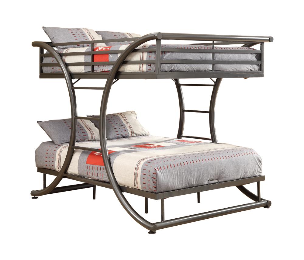 Stephan - Stephan Full over Full Bunk Bed Gunmetal