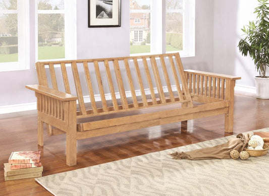 Fieldcrest - Fieldcrest Slat Futon Frame Weathered Oak
