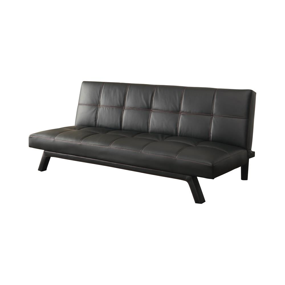 Corrie - Corrie Biscuit-tufted Upholstered Sofa Bed Black