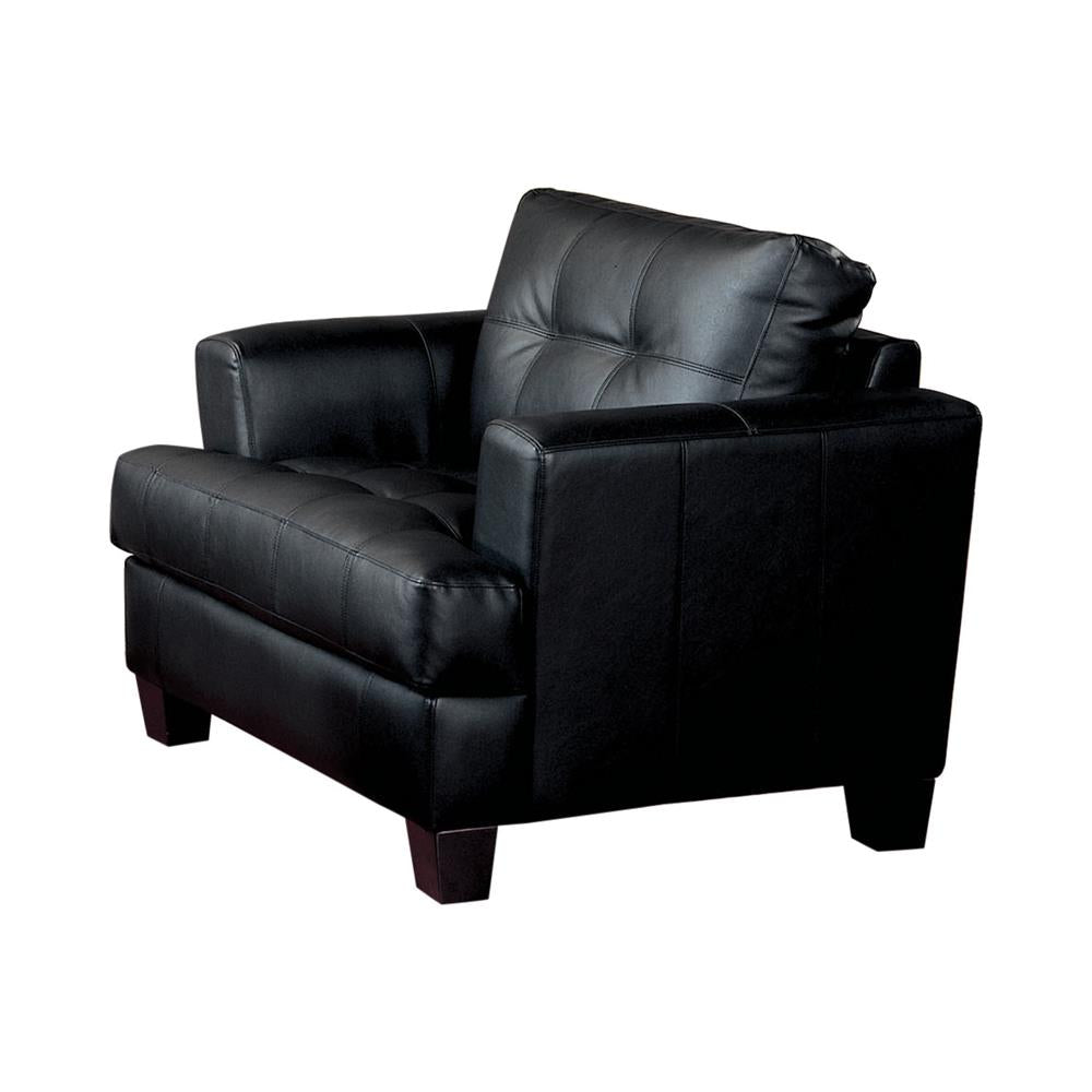 Samuel - Samuel Cushion Back Chair Black