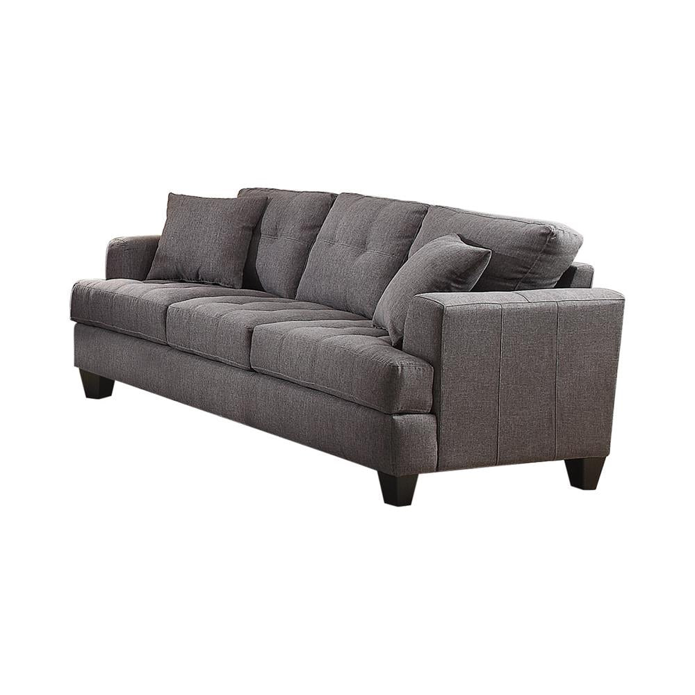 Samuel - Samuel Tufted Sofa Charcoal