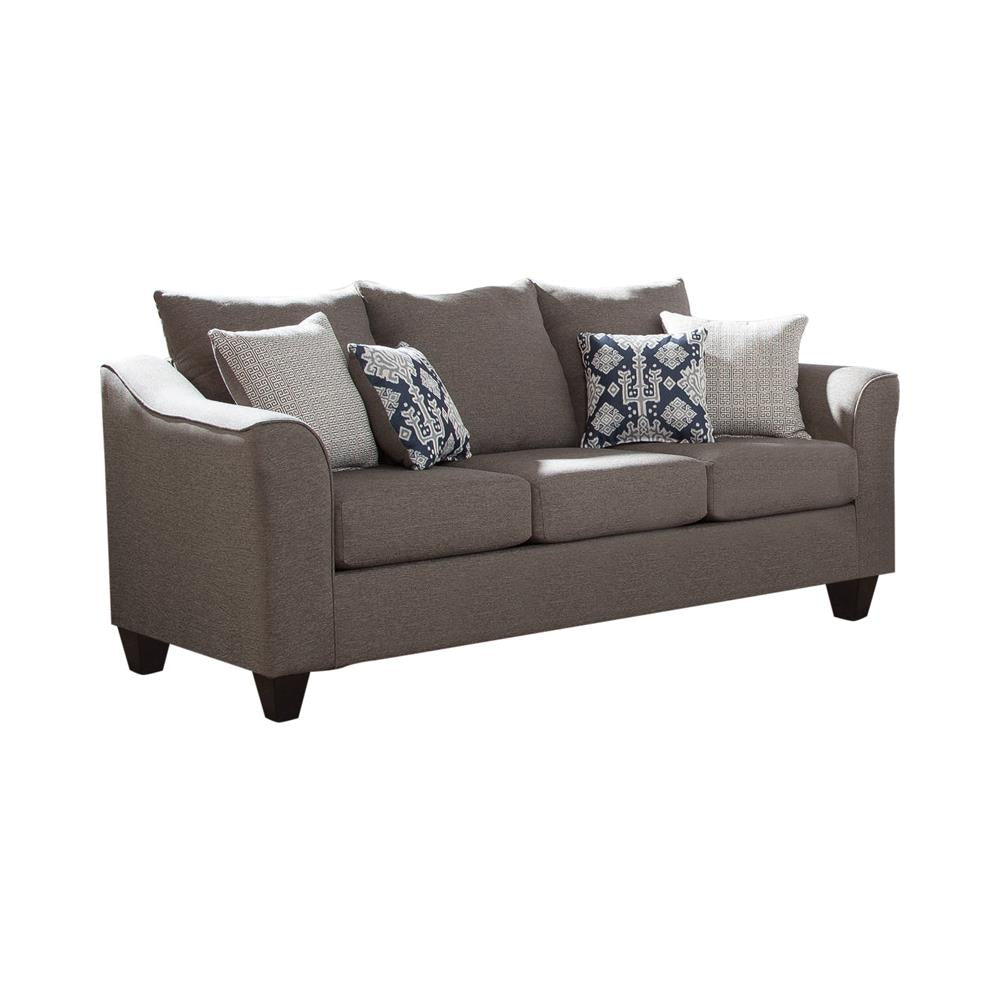 Salizar - Salizar Flared Arm Sofa Grey