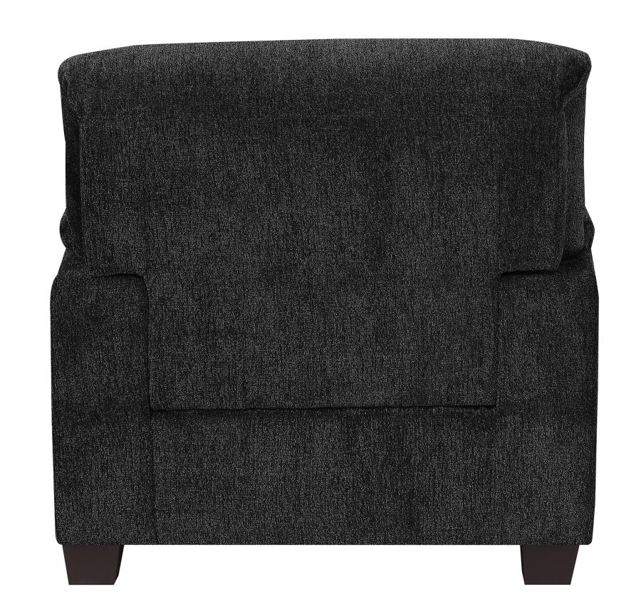 Clemintine - Clemintine Upholstered Chair with Nailhead Trim Graphite