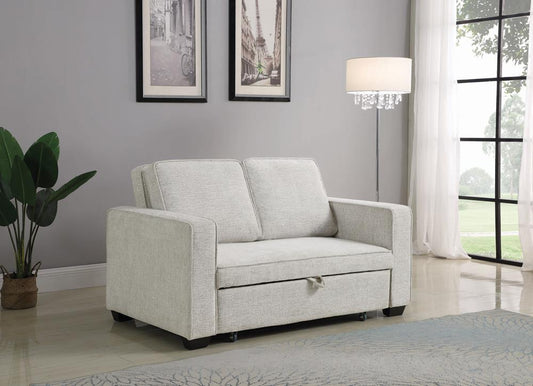Helene - Helene Upholstered Sleeper Sofa Bed Beige