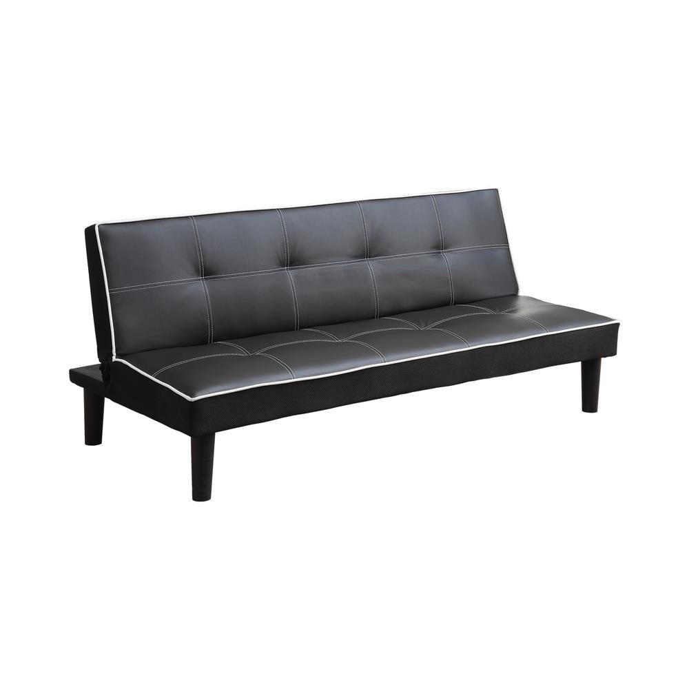 Katrina - Katrina Tufted Upholstered Sofa Bed Black