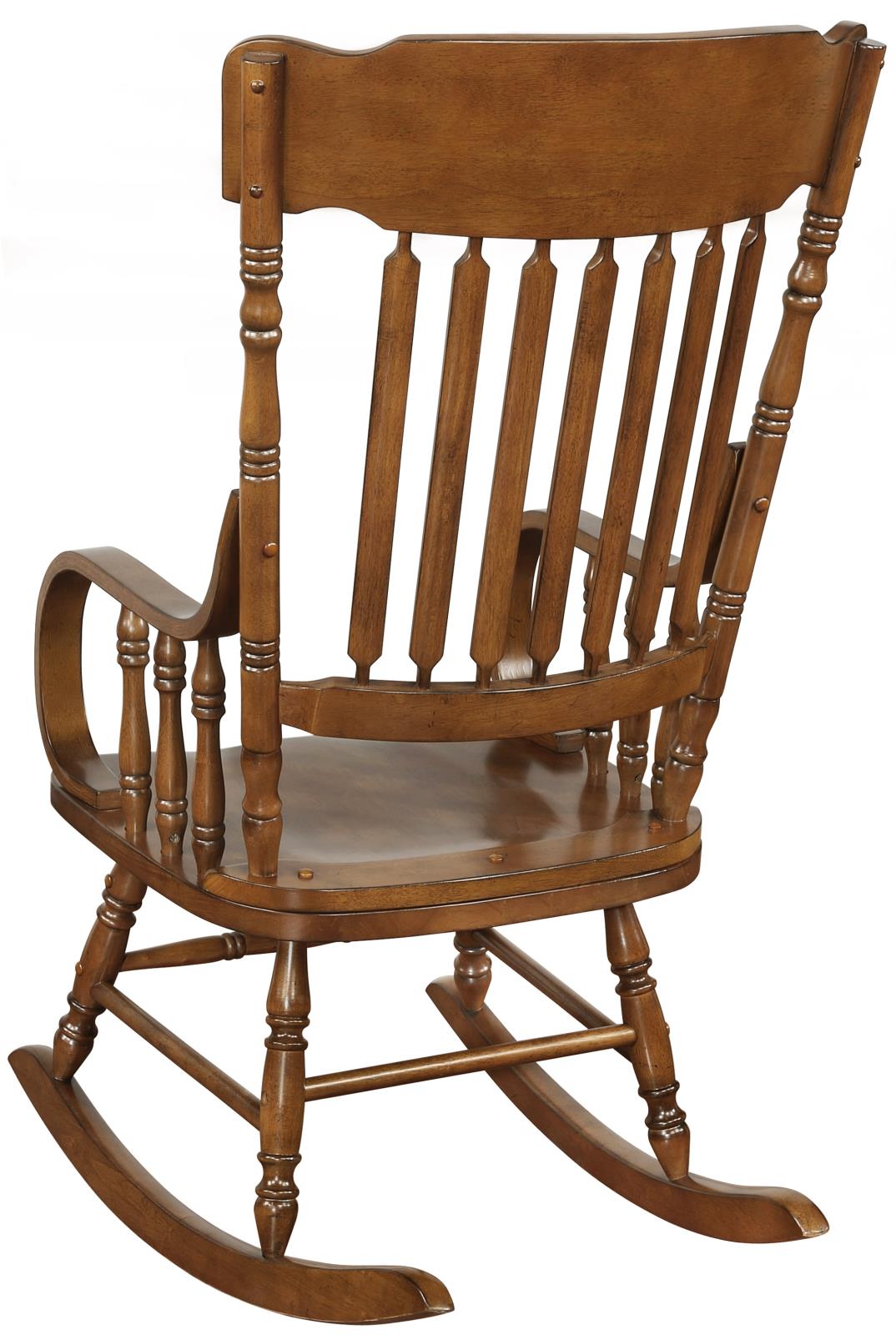 Sara - Sara Back Rocking Chair Warm Brown