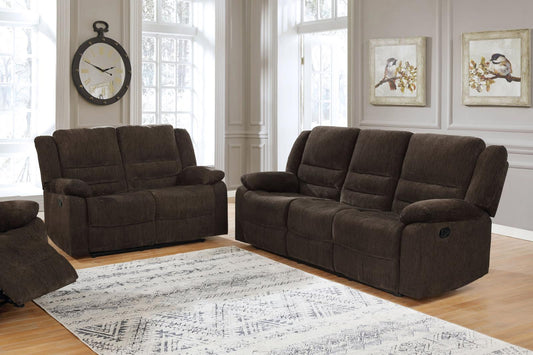 Gordon - Gordon Upholstered Tufted Living Room Set Chocolate Brown