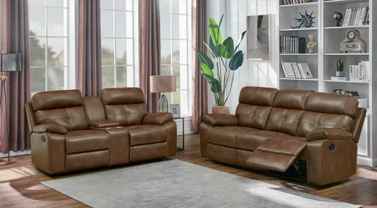 Damiano - Damiano Upholstered Tufted Living Room Set Tri-tone Brown