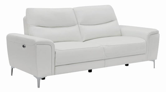 Largo - Largo Upholstered Power Sofa White