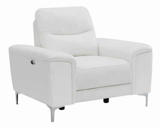 Largo - Largo Upholstered Power Recliner White