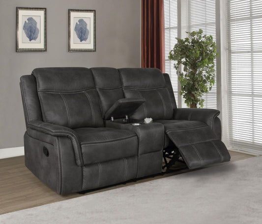 Lawrence - Lawrence Upholstered Tufted Back Motion Loveseat