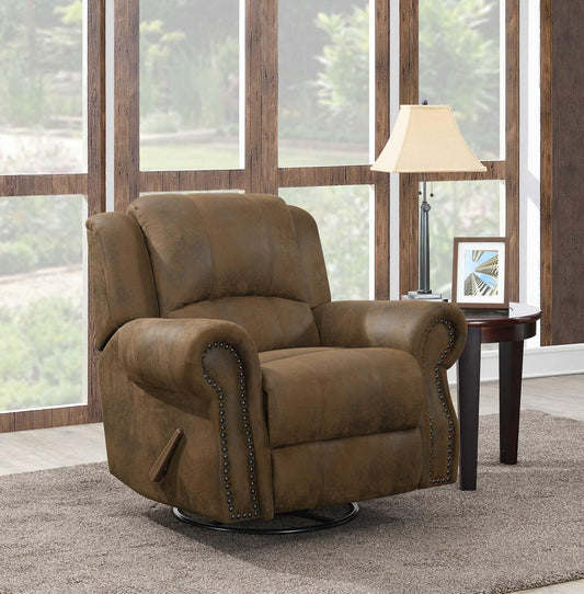 Sir Rawlinson - Sir Rawlinson Swivel Rocker Recliner Buckskin Brown