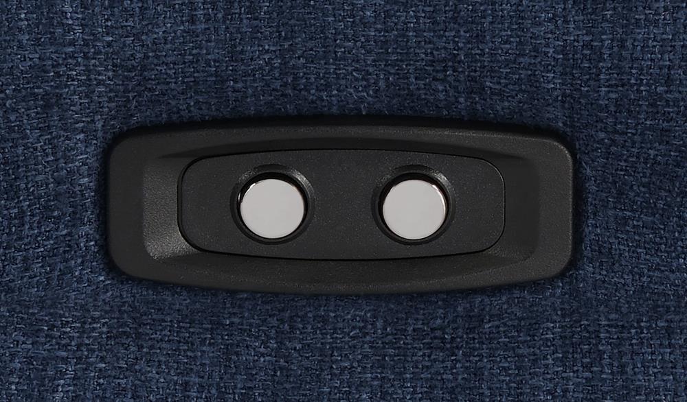 Destino - Destino 3-piece Modular Power Sectional Midnight Blue