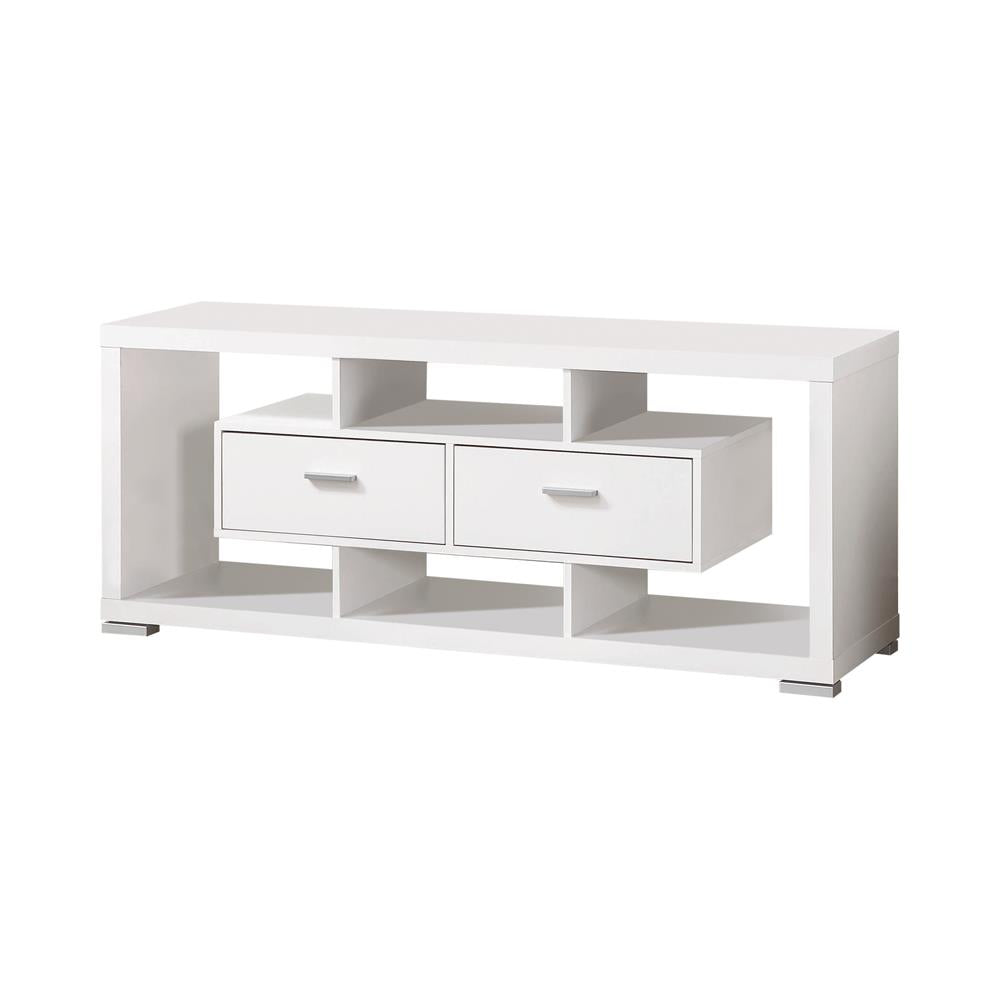 Darien - Darien 2-drawer Rectangular TV Console White