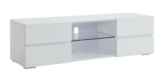 Galvin - Galvin 4-drawer TV Console Glossy White