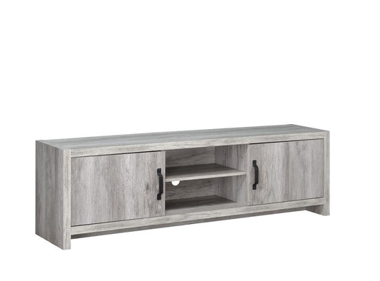 Hays - Hays 2-door TV Console Grey Driftwood