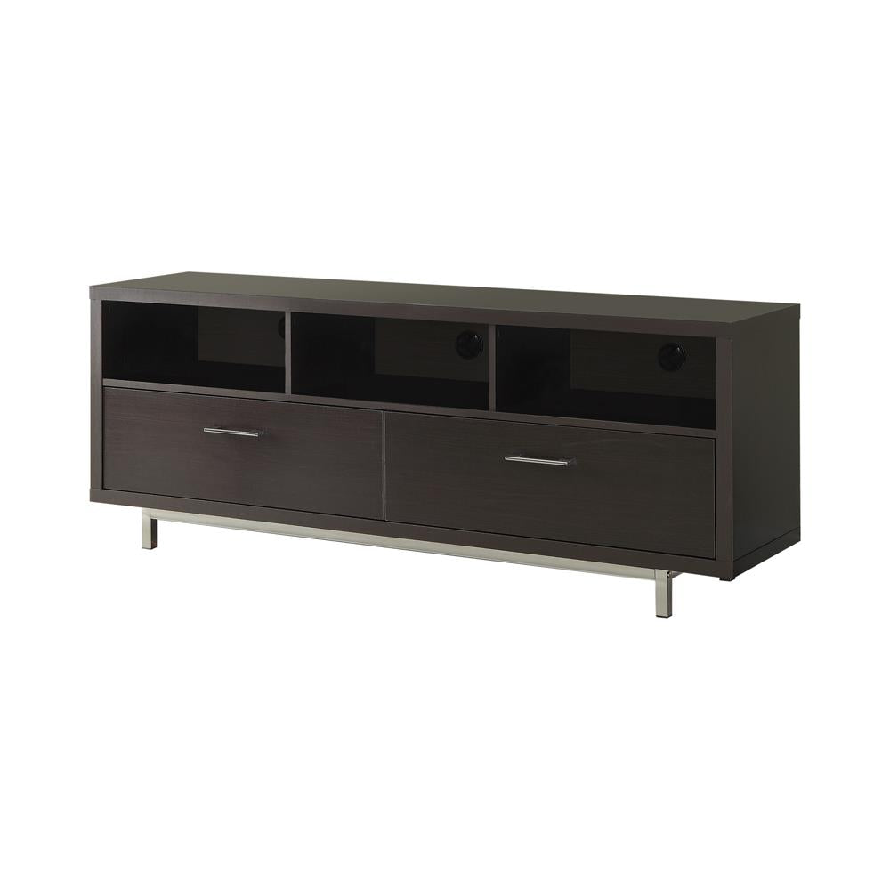 Casey - Casey 2-drawer Rectangular TV Console Cappuccino