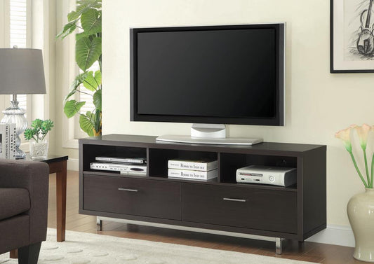 Casey - Casey 2-drawer Rectangular TV Console Cappuccino