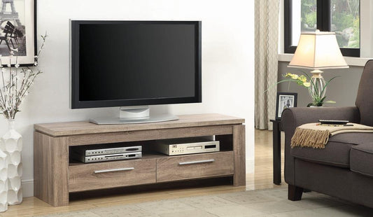 Elkton - Elkton 2-drawer TV Console Weathered Brown