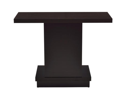 Reston - Reston Pedestal Sofa Table Cappuccino