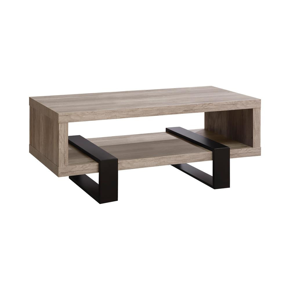 Dinard - Dinard Coffee Table with Shelf Grey Driftwood