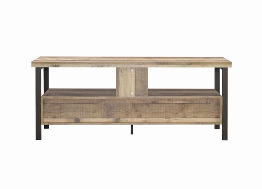 Ruston - Ruston 59" 2-drawer TV Console Weathered Pine