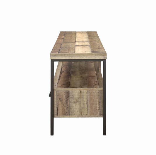 Ruston - Ruston 71" 3-drawer TV Console Weathered Pine